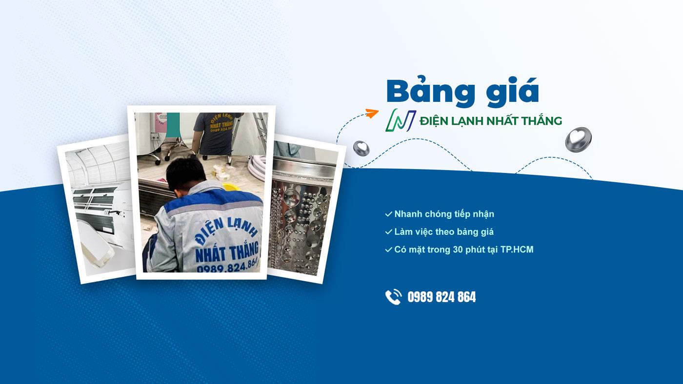 Bảng giá dịch vụ ĐIỆN LẠNH NHẤT THẮNG